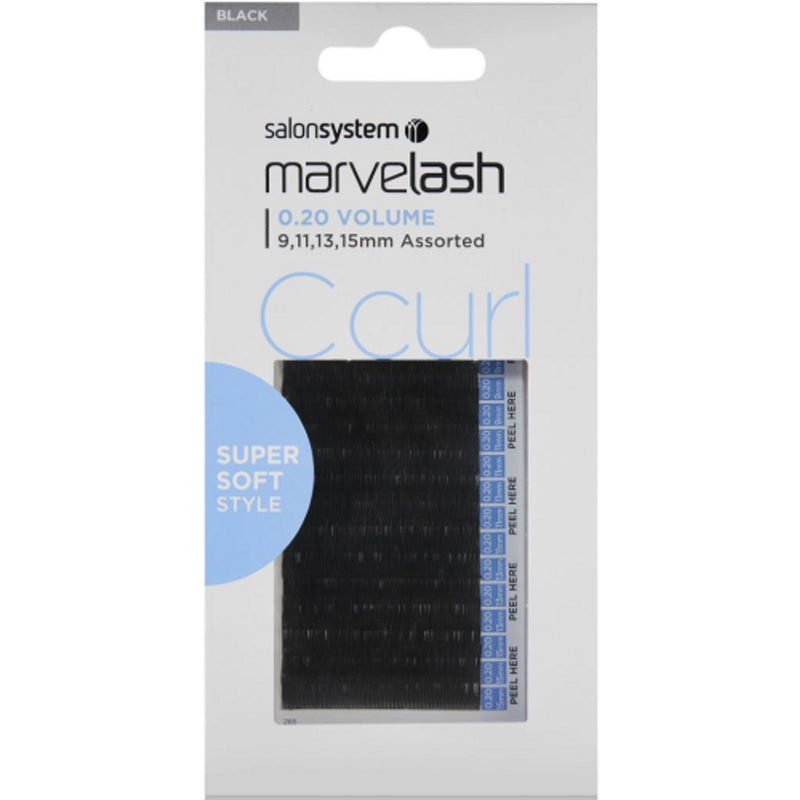 Marvelash C Curl Lashes 0.20 Assorted 9-15mm Super Soft Style