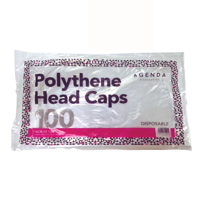Disposable Poly Head Caps -100 Pack
