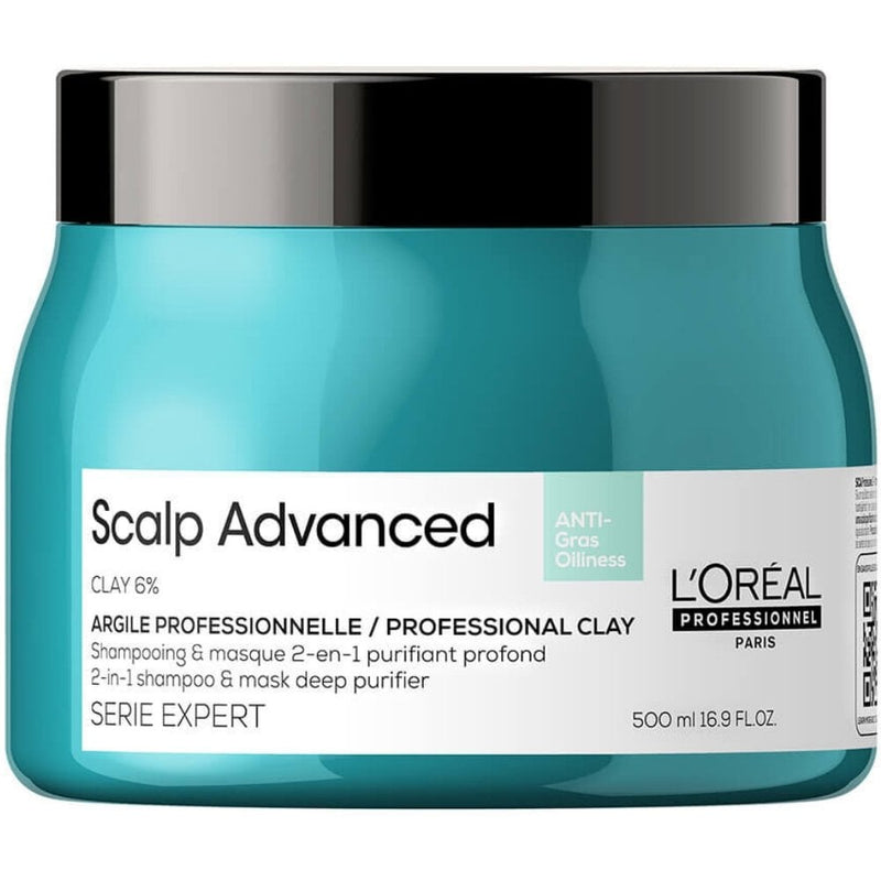 Serie Expert Scalp Advanced Anti-Oiliness 2-in-1 Deep Purifier Clay Shampoo & Mask