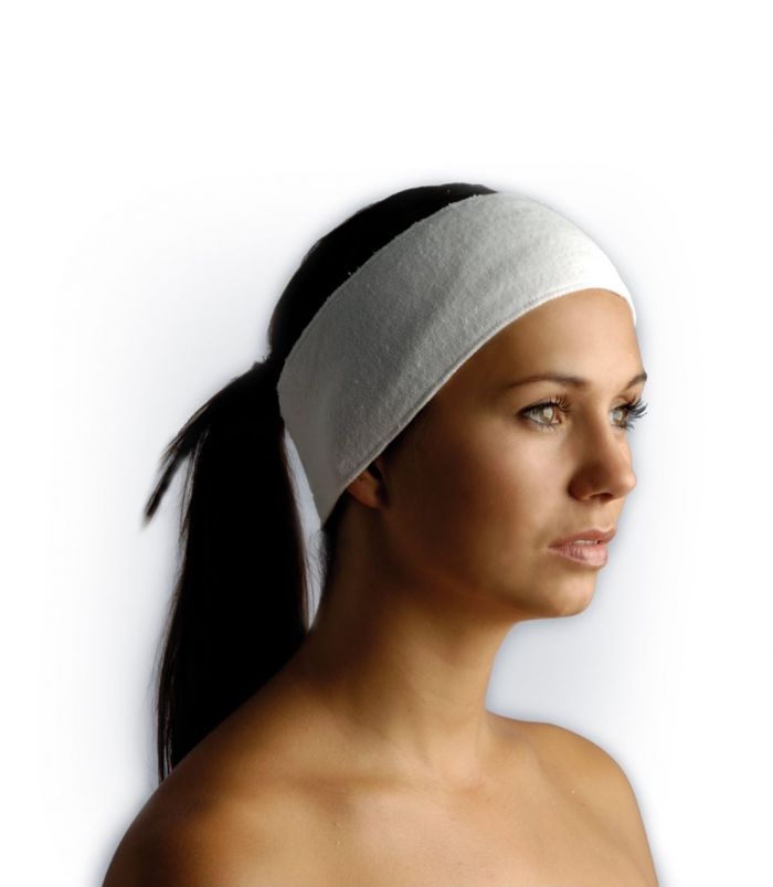 Headband With Velcro White