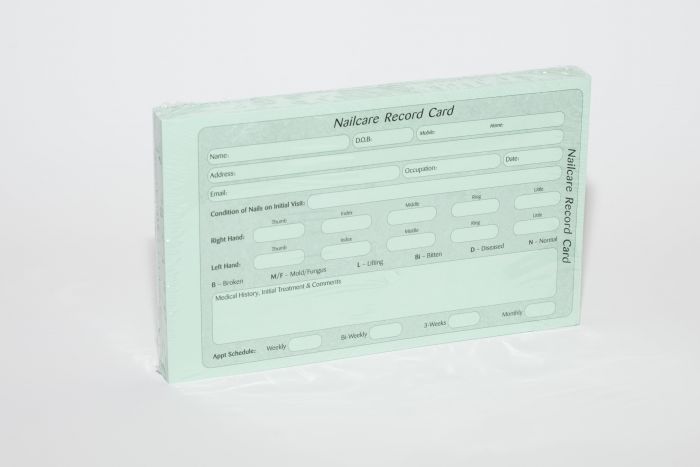 Nailcare Record Cards