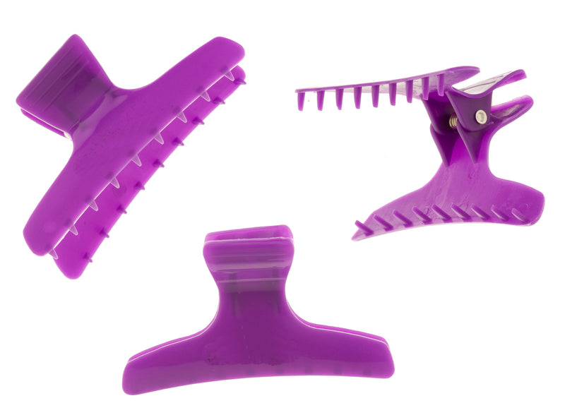 Butterfly Clamps Purple 12 Pack
