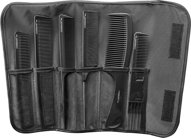 Combs In A Roll Black 6 Pack