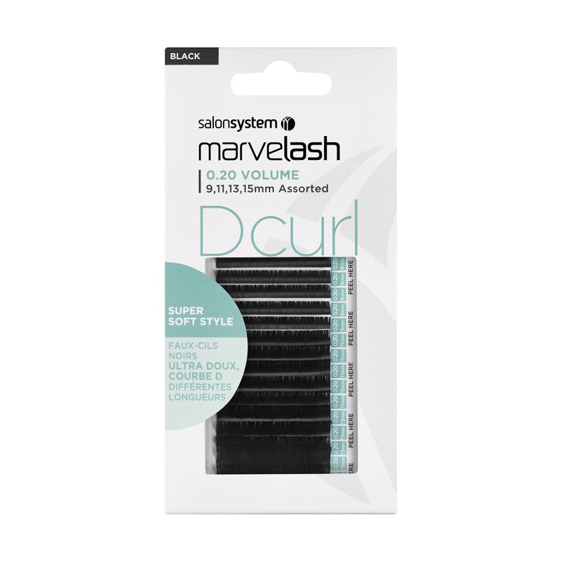 Marvalash D Curl  Volume Lashes 0.20 Assorted  9-15mm