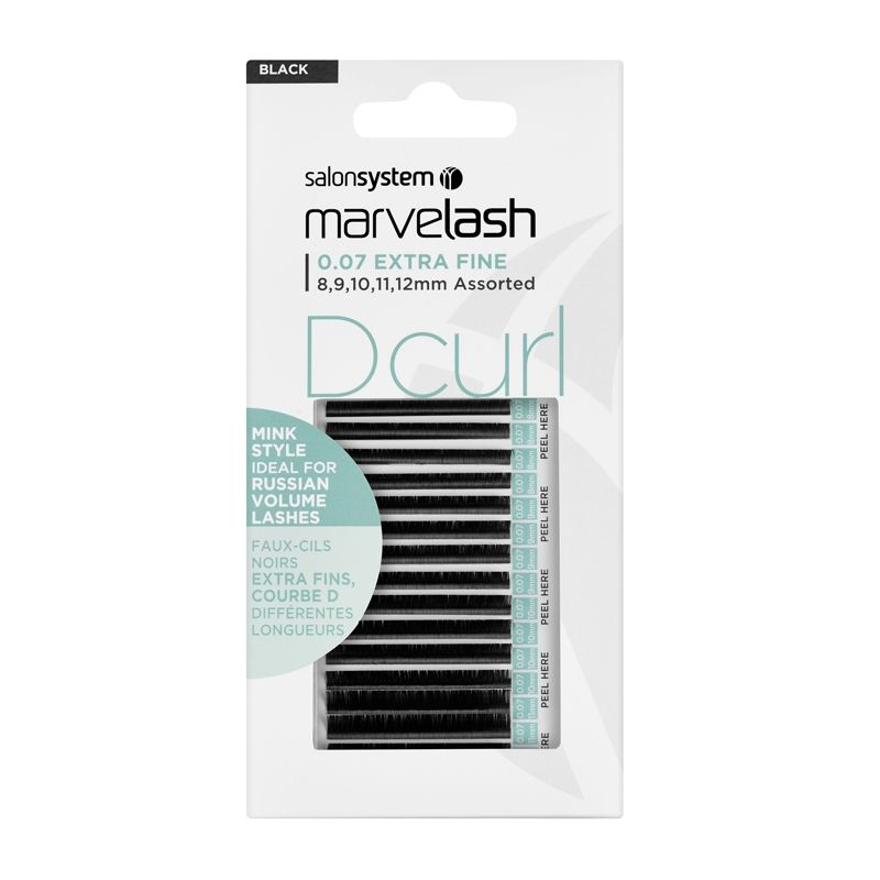 Marvelash D Curl Extra Fine Lashes 0.07 Assorted  8-12mm