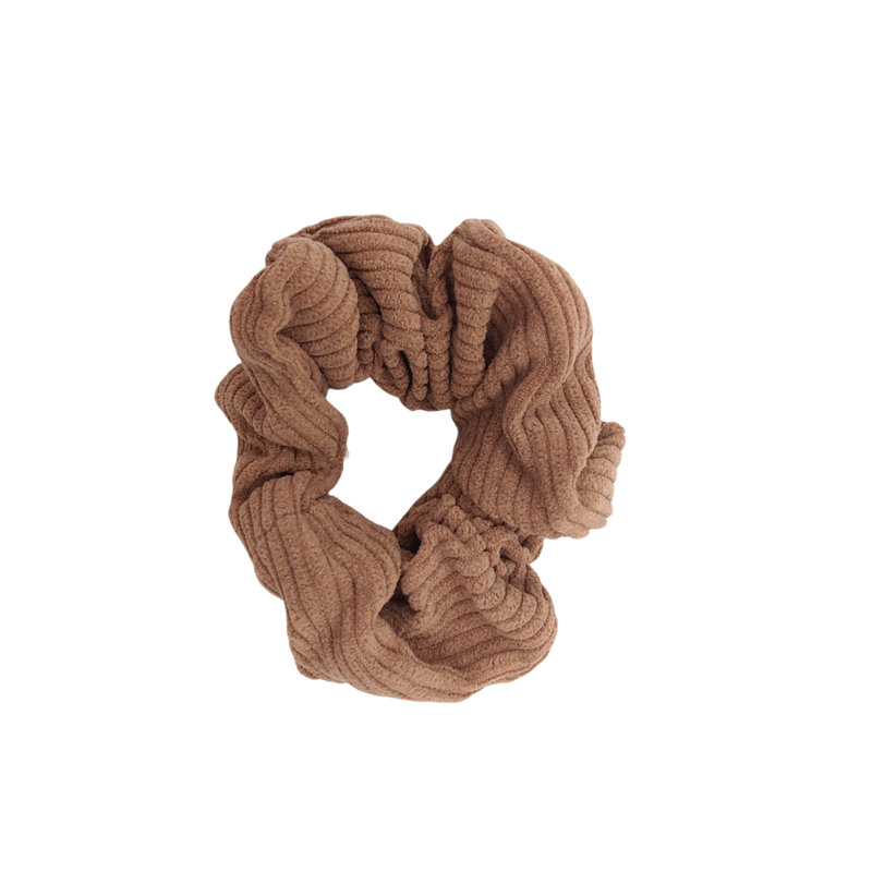 Rawr Ribbed Scrunchie - Tan