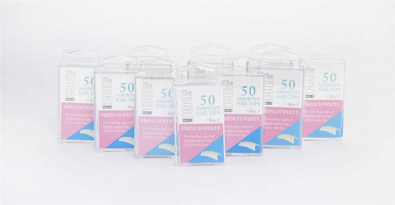 French White Assorted Nail Tips 50 Pack