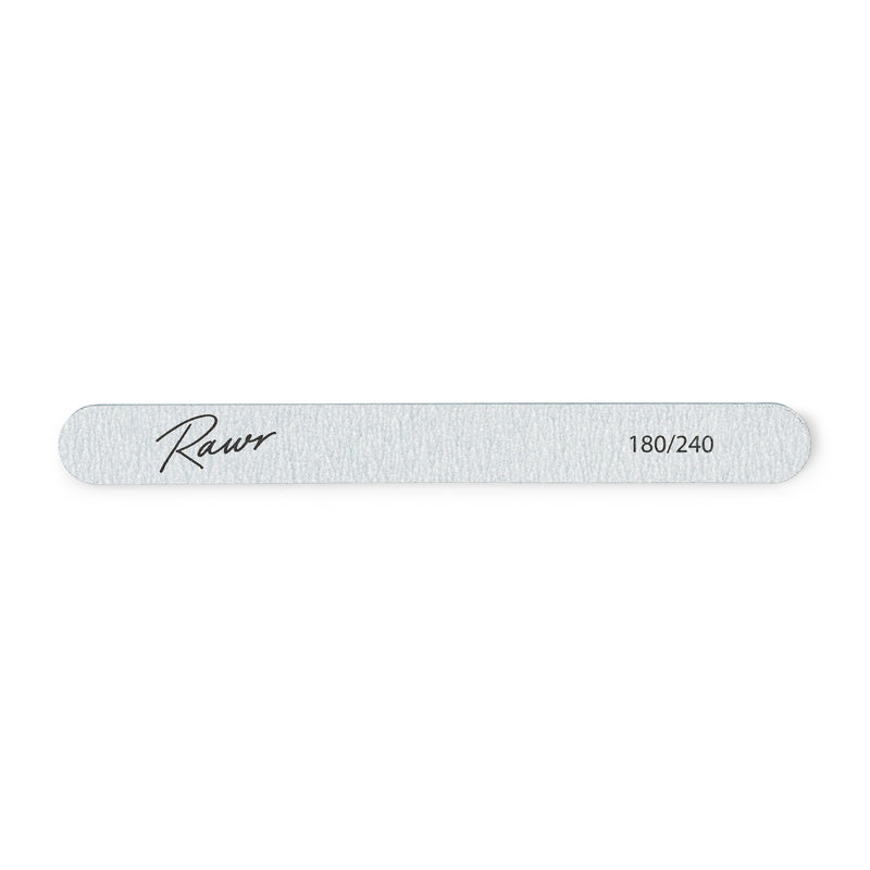 Rawr Professional Nail File 180/240 Grit - Grey