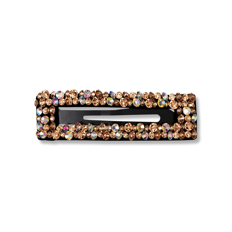 Rawr Rectangle Rhinestone Slide - Multi