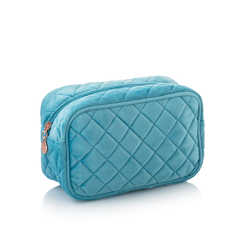 Rawr Quilted Vanity Bag - Blue