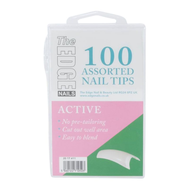 Active Assorted  Nail Tips 100 Pack