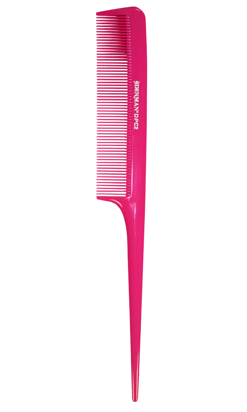 Denman Precision DPC2 Tail Comb - Pink