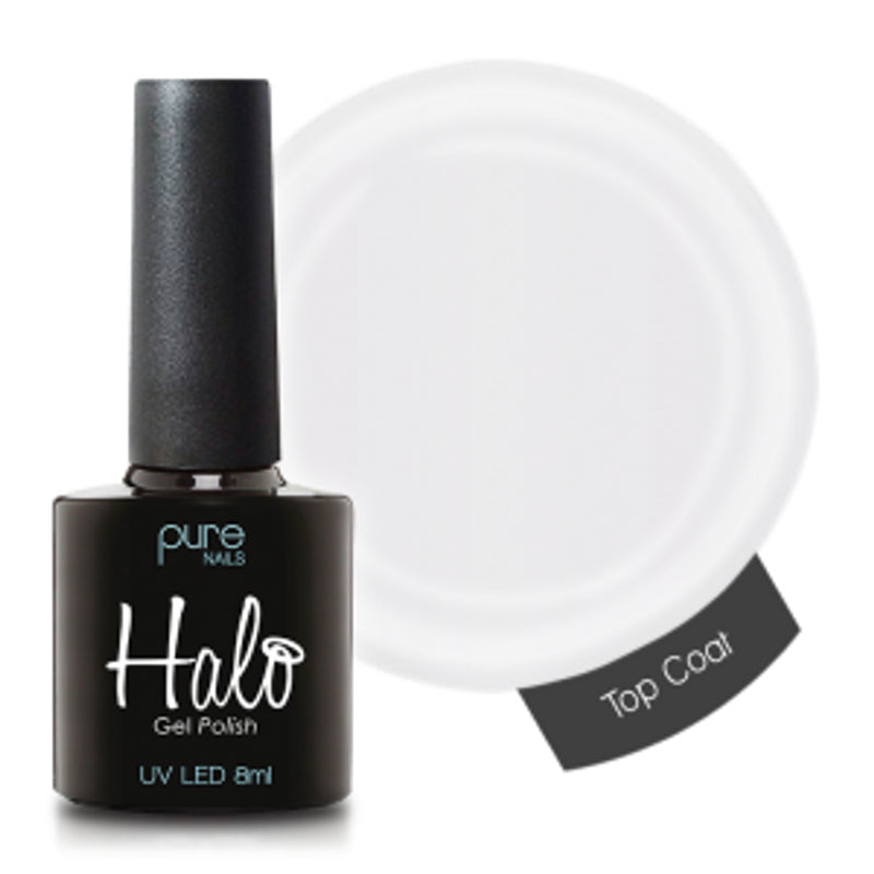 Halo Gel Polish Top Coat 8ml (Wipe)