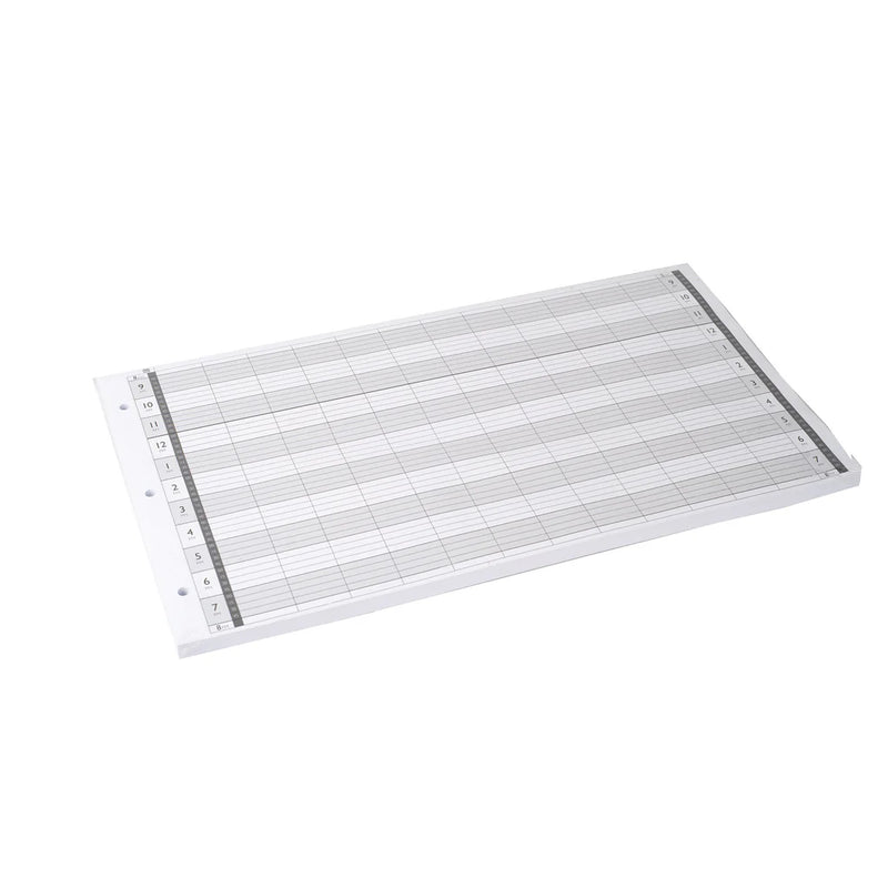 Loose Leaf Refill Pages 12 Assistant 3 Holes - 100pcs