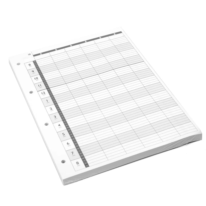 Loose Leaf Refill Pages 6 Assistant 4 Holes -100pcs