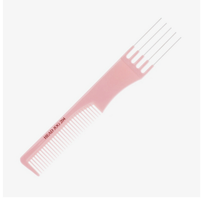 Head Jog 204 Metal Pin Comb Pink