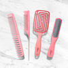 Detangling Hair Brush Set - Pink