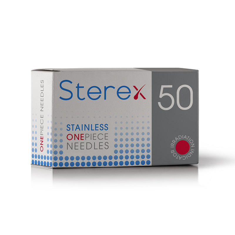 Sterex Stainless One Piece Needles F4S - 50Pack