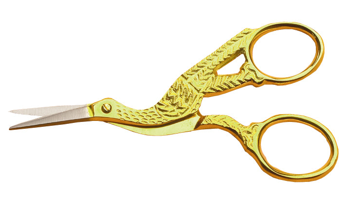 Stork Scissors Gold