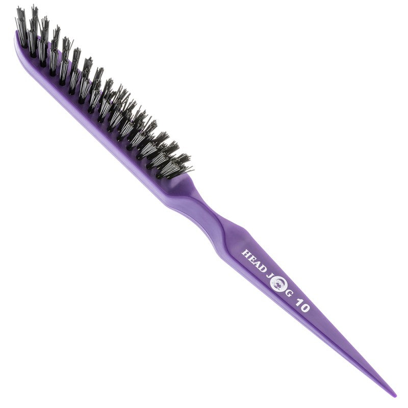 Head Jog 10 Backcomb Styling Brush Purple