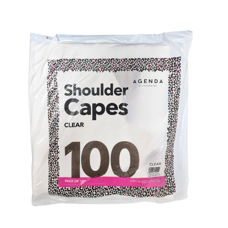 Disposable Shoulder Capes Clear - 100 Pack