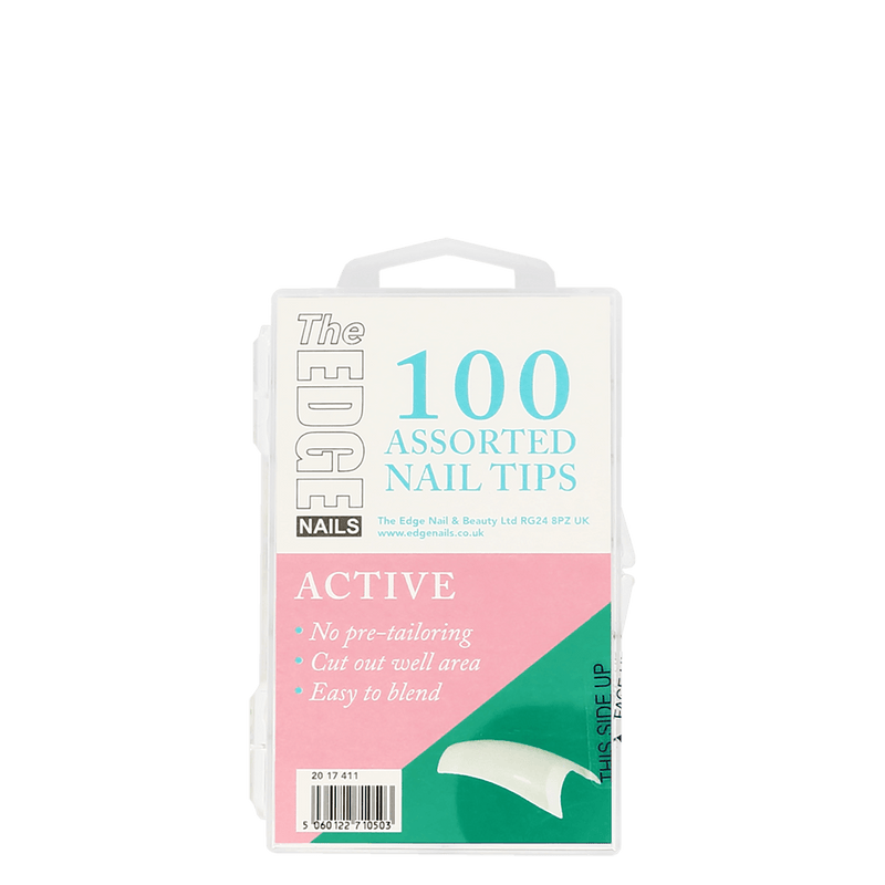 Active Assorted  Nail Tips 100 Pack