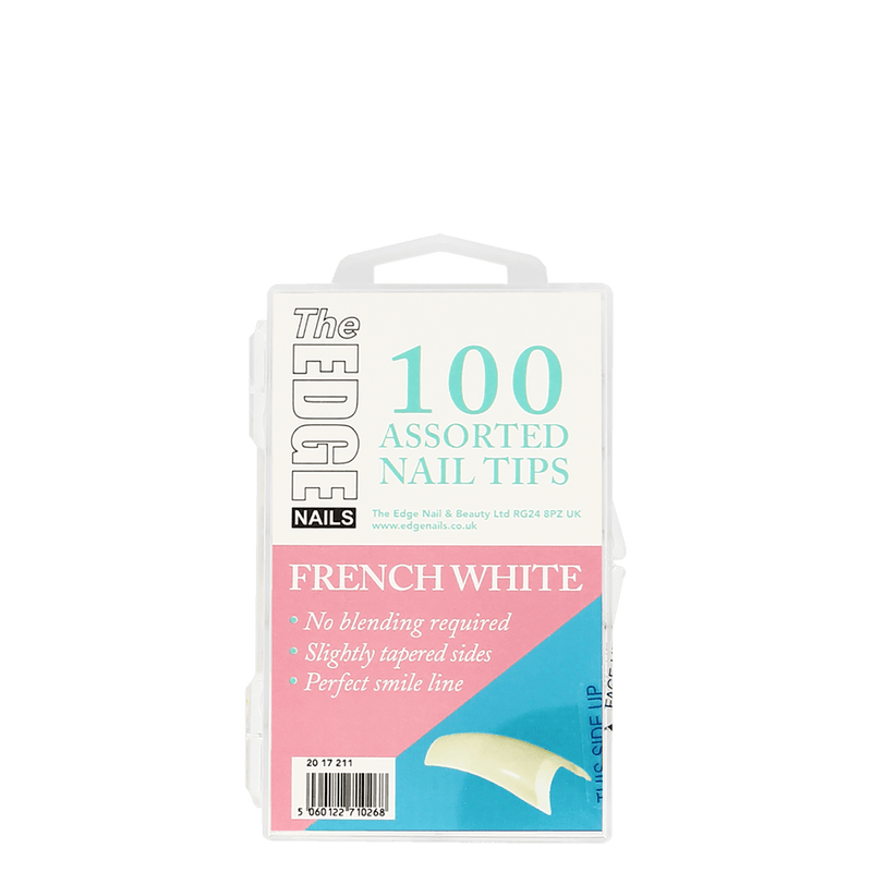 French White Assorted Nail Tips 100 Pack
