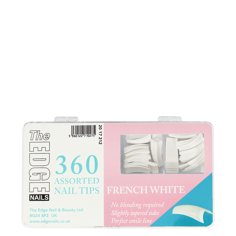 French White Assorted Nail Tips 360 Pack