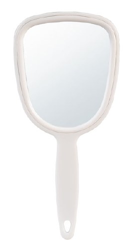 Hand Mirror White 10cmx23cm