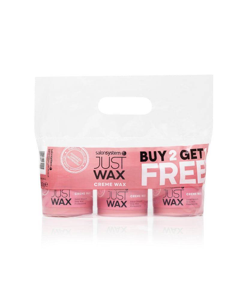 Just Wax Pink Crème Wax Value Pack (3 For 2)
