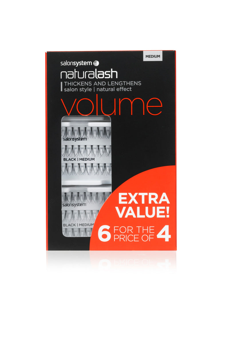 Naturalash Individual Volume Flare Lashes Promo Pack Black (6 For 4)