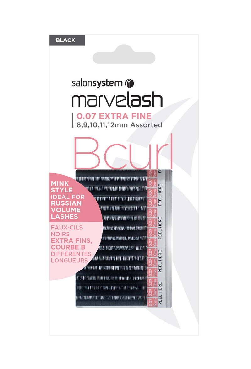 Marvelash B Curl Lashes Assorted 2 Sizes