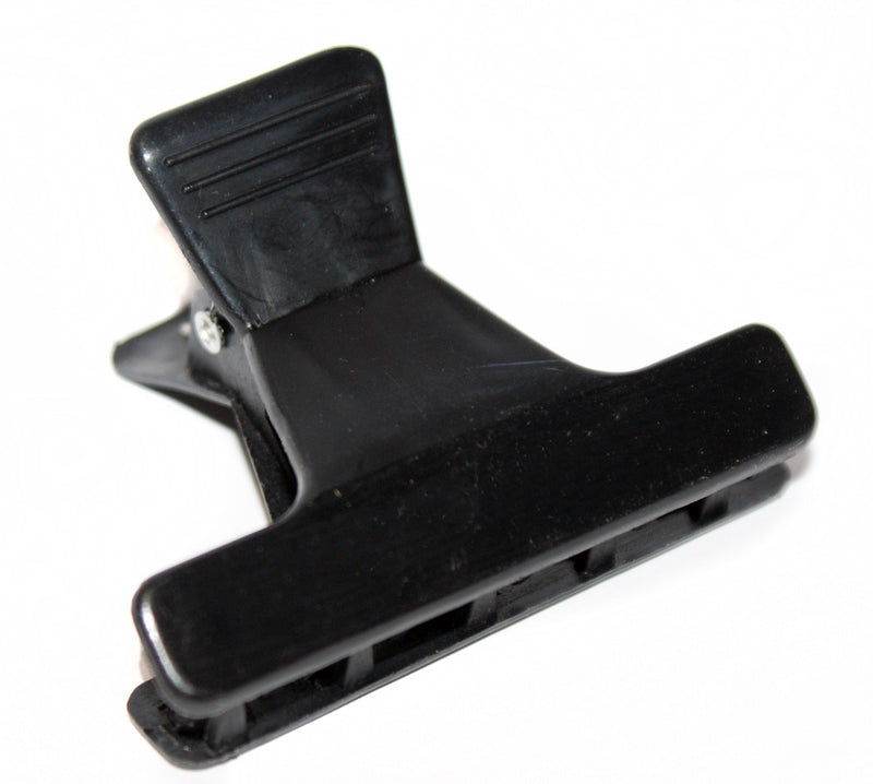 Small Hair Clamps Black 12 Pack