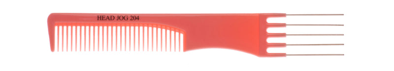 Head Jog 204 Metal Pin Comb Pink