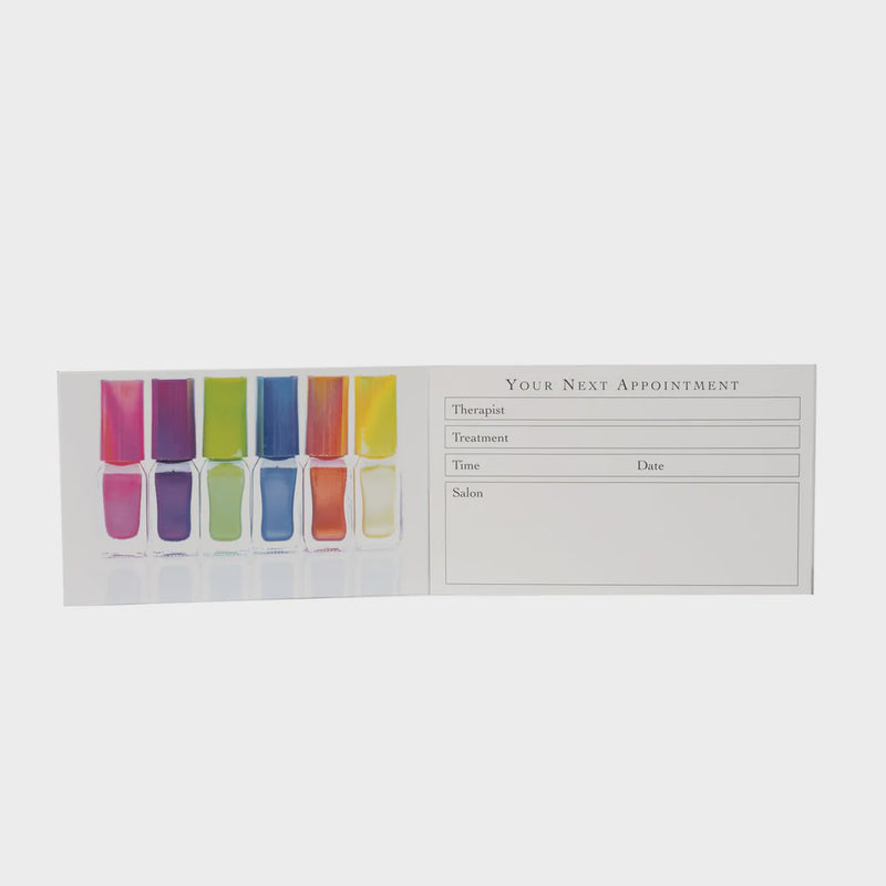 Appointment Cards Multi Varnish  - 100 Pack