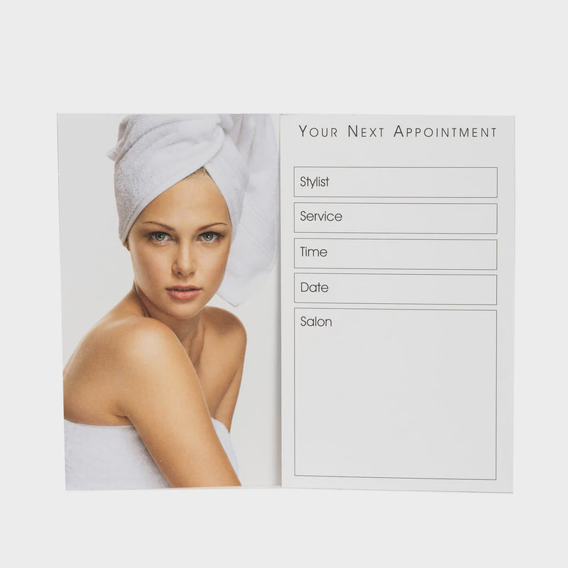 Appointment Cards Beauty Turban - 100 Pack