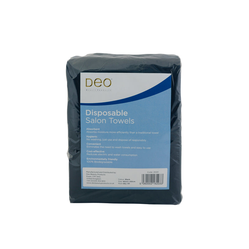 Disposable Salon Towels Black 50 Pack