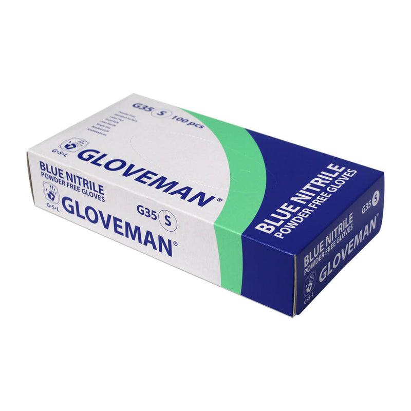 Gloveman Blue Nitrile Gloves  100 Pack