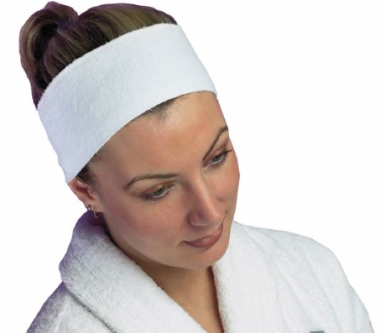 Headband Velcro Fixing - White