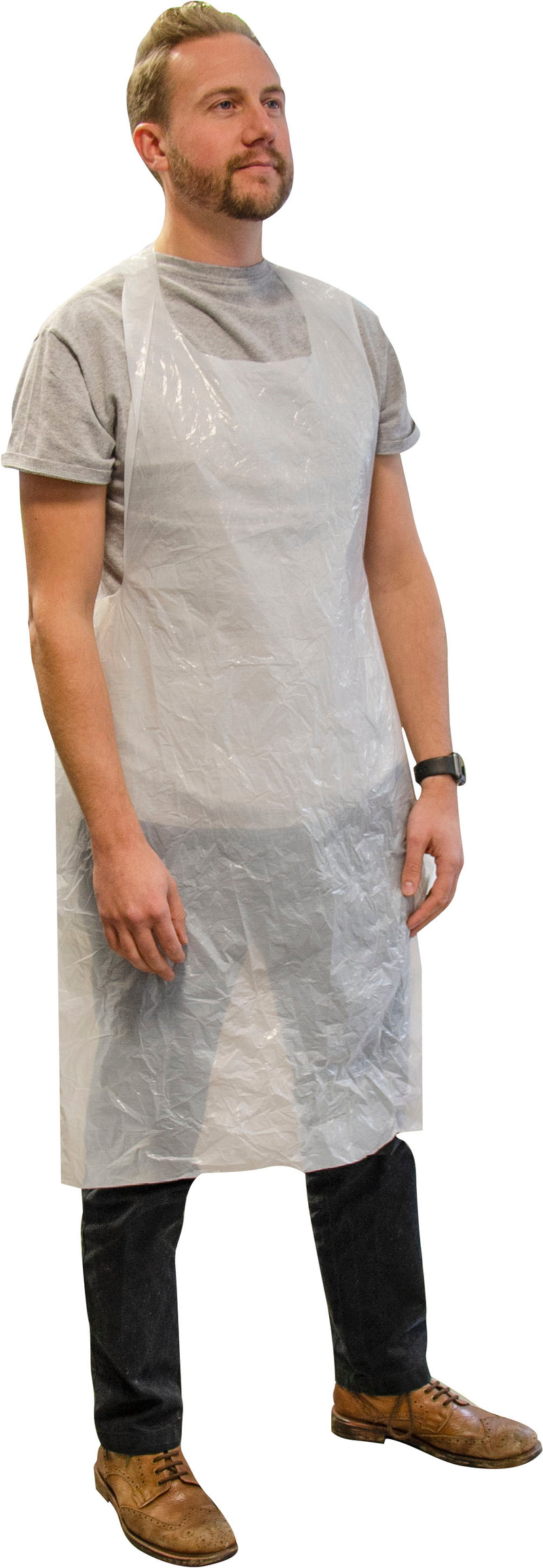DMI Disposable Aprons White - 100 Pack
