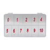 Numbered Empty Nail Tip Box Clear