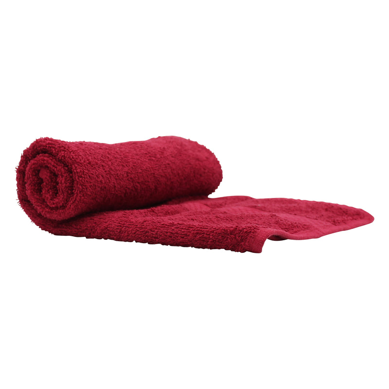 Single Hairdressing Towel Red Wine