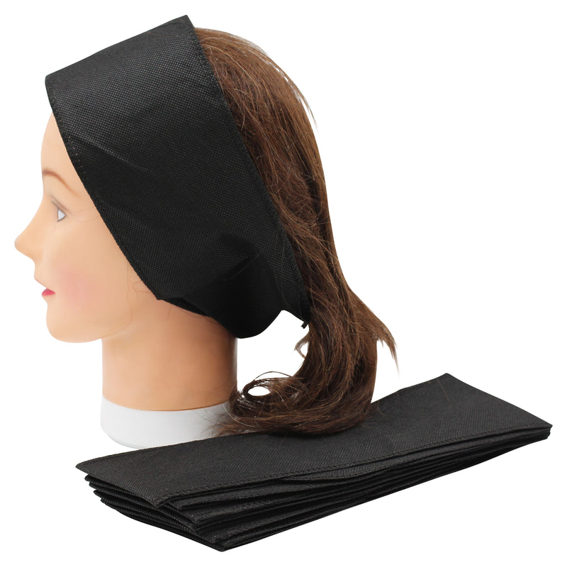 Disposable Head Bands Black 10 Pack