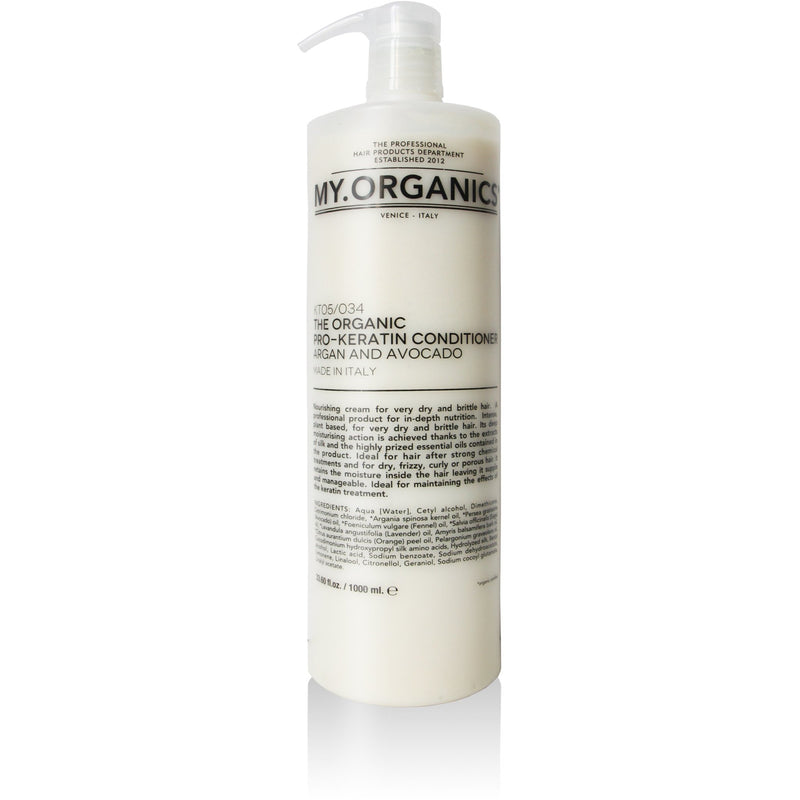 The Organic Pro-Keratin Conditioner Argan and Avocado 1000ml