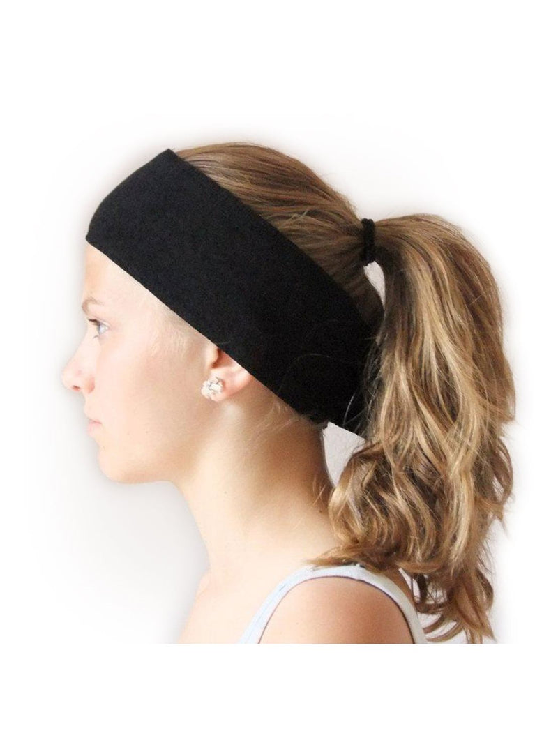Headband With Velcro Black