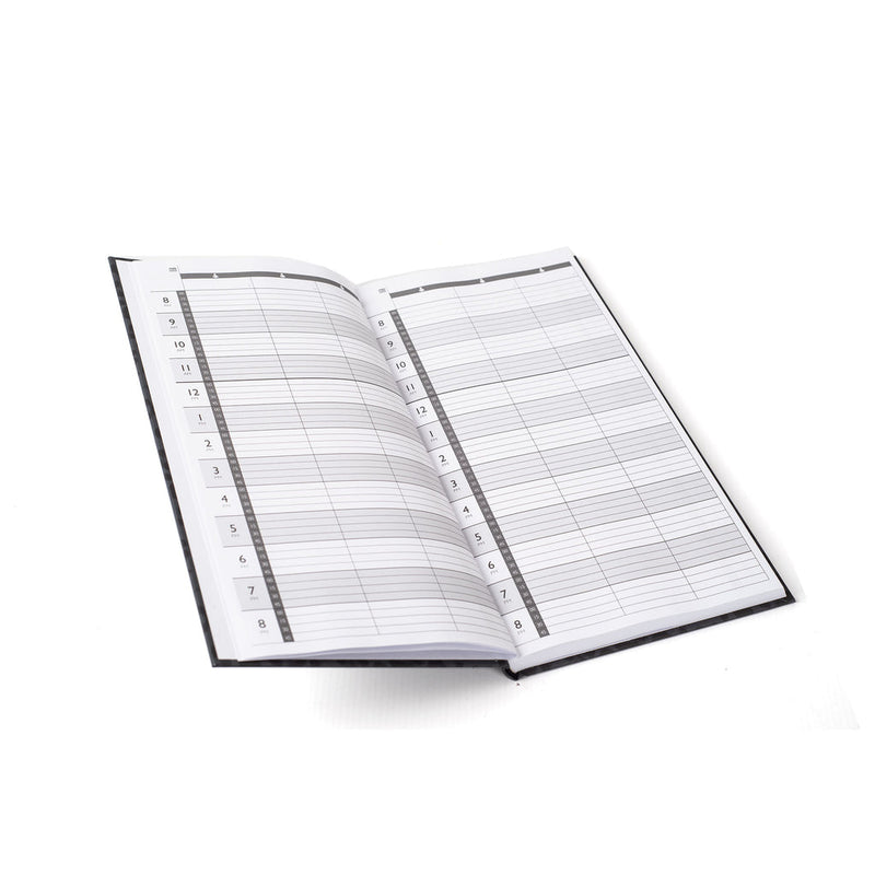 Appointment Book 3 Assistant -  Black Leopard Print