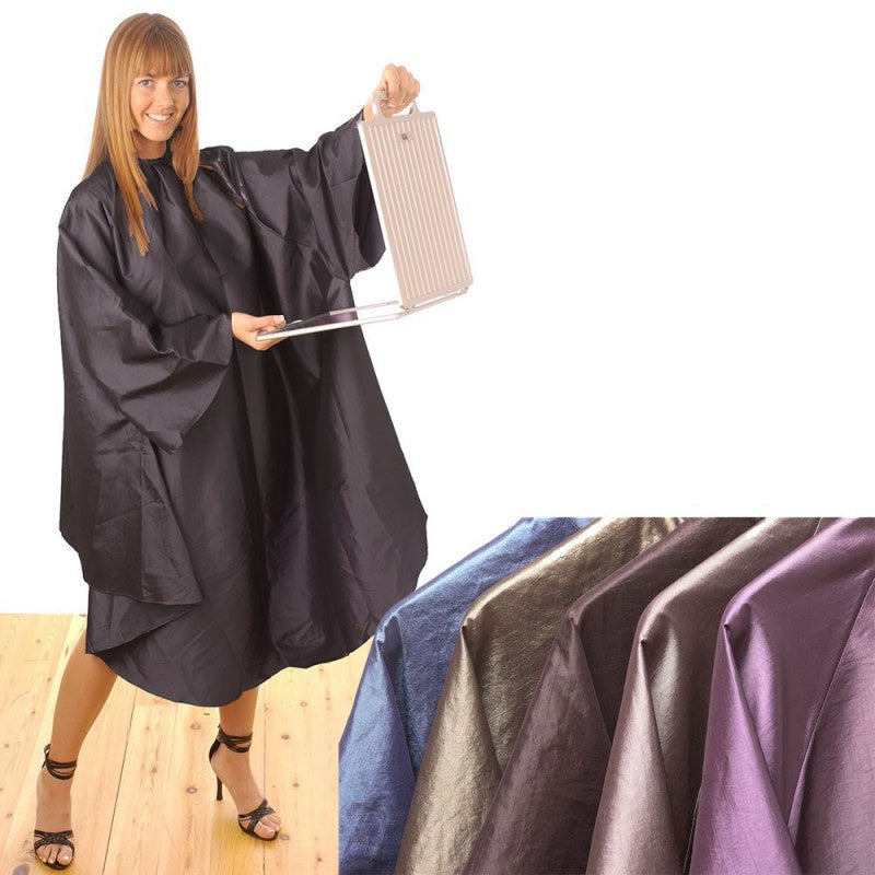 Hairdressing Gown  with Sleeves Black