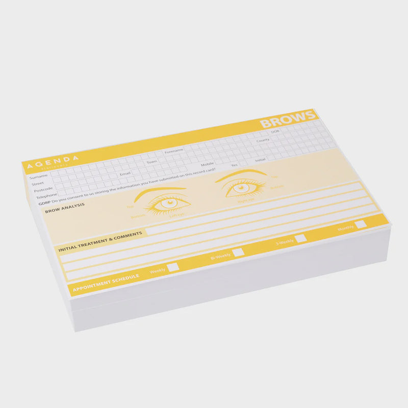 Record Cards Brows / Lashes - 100pcs