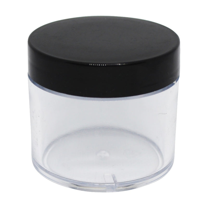 Empty Jar With Black Lid 2oz